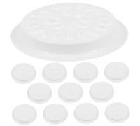 SMASOLO 100 Piezas Unidades Paleta Adhesiva para Pestañas Bandeja Desechable sin Base PVC Organizador Ligero y Compacto para Extensión y Injerto de Pestañas Soporte Estable Forma de Flor