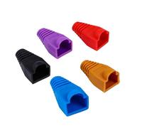 SMASOLO 100piezas Cubierta De Botas De Cable Ethernet Conector para Protección contra Humedad y Rotura Separación De Colores para Fácil Identificación