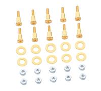 SMASOLO 10juegos Cortador de Tornillos Eléctrico para Reparación de Cortadoras de Pelo Incluye Tornillo de Fijación Tuercas y Juntas para Mantenimiento de Cortadoras de Pelo