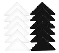 SMASOLO 12 Piezas Cinta para Alfombras Antideslizante Reutilizable Doble Cara Alta Adhesión para Suelos Lisos y Alfombras Área Fijación Segura para Tapetes Sala y Oficina