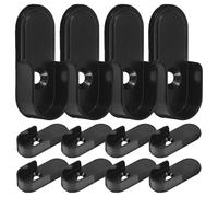 SMASOLO 12 Piezas Soporte para Barra de Armario de Zinc Resistente y Fácil Instalación Unidades para Fijación Segura y Soporte Estable de Varillas Armarios y Vestidores