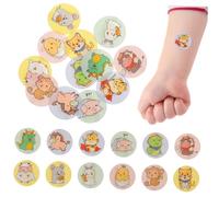 SMASOLO 120piezas Parches Protectores Redondos Autoadhesivos Con Diseño Infantil Para Cuidado De Heridas Elásticos y Transpirables Uso Para Niño Niña y Adultos Incluye Empaques Individuale