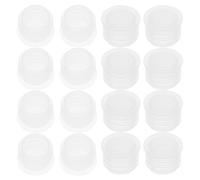 SMASOLO 150 Piezas Tapones para Botellas Reutilizables Tapón Transparente de Plástico para Sal y Pimienta Adaptable Protección contra Derrames para Cocina y Laboratorio