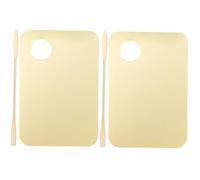 SMASOLO 2 juegos Paletas de Maquillaje Acrílicas Profesionales con Espátula Mezcla Cosmética Ligera y Compacta para Base Correctores y Esmaltes para Uso Portátil y Artístico