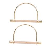 SMASOLO 2 piezas Asas Metálicas Reemplazo para Bolso DIY Accesorios para Fabricar Bolsos y Suave al Tacto
