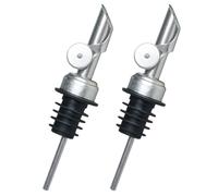 SMASOLO 2 piezas Boquillas Dispensadoras de Acero Inoxidable para Botellas de Antigoteo Diseño Elegante y Duradero para Aceite y Licor Cocina y Bar