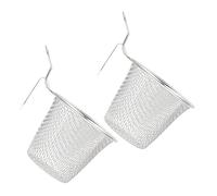 SMASOLO 2 piezas Colador de Acero Inoxidable Cocina de Resistente y Multifuncional Cesta para Filtrar Hot Pot Pasta y Verduras Diseño Ligero y Fácil Limpieza