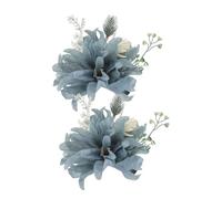 SMASOLO 2 Piezas Curtain Tiebacks with Realistic Artificial Flowers Metal Buckle Holders For Decorative Drapery Binding Suitable For Living and Bedroom Decor