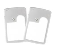SMASOLO 2 Piezas de Lectura Portátil Luz LED Láminas Ópticas Ultrafinas para Mayores Diseño Tipo Tarjeta para Bolsillo de Multifuncional para Lectura y Observación Diaria