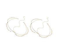 SMASOLO 2 piezas Diadema Cadena Pelo Mujer Étnica con Lentejuelas Accesorio Chic para Fiesta y Evento