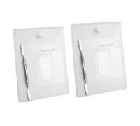 SMASOLO 2 piezas Paletas Acrílicas Transparentes para Base de Maquillaje con Mango Ergonómico de Unidades con Espátulas Portátiles y Ligeras para Arte de Uñas y Cosméticos