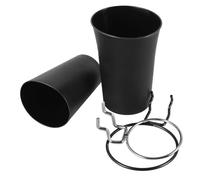 SMASOLO 2 Piezas Soporte Resistente con Ganchos para Panel Perforado de Cubos Organizadores con Soporte para Tornillos y Herramientas Pequeñas Fácil Instalación sin Herramientas para