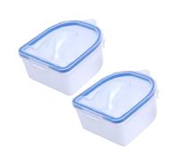 SMASOLO 2 piezas Tazón de Remojo para Uñas Azul Cuenco de Manicura para Remover Esmalte y Cuidado de Cutículas Recipiente para Suavizar y Limpiar Uñas Casa o Salón