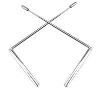 SMASOLO 2 piezas Varillas de Radiestesia Acero Inoxidable Flexibles para Detección Paranormal y Búsqueda de Agua de Portátiles para Radiestesia Espiritual y Energética