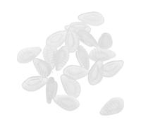 SMASOLO 20 Pares Almohadillas Nasales de Silicona Triangulares Antideslizantes para Gafas de Sol, Repuesto Transparente 0,5x0,3 Pulgadas, Kit Reparación Comodidad Larga