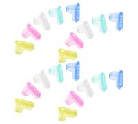 SMASOLO 20 Piezas Anillos Separadores de Hilo para Tejer Guía Plástica para Dedos Dedal para Crochet y Punto Evita Enredos para Manualidades DIY