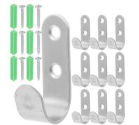 SMASOLO 20 Piezas Ganchos para Toldo Impermeables con Tornillos Soporte para Toldos y Lonas Exteriores Clips de Fijación para Remolques Camiones y Rv Ganchos Utilitarios para