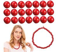 SMASOLO 200 Piezas Abalorios de Madera con Agujero Grande Sueltas para Manualidades Pulseras y Collares Cuentas de Colores para Hacer Joyas y Decoración