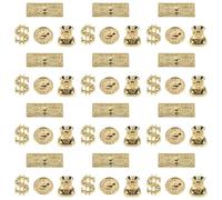 SMASOLO 200 Unidades Charms para Uñas de Decoración de Arte Uñas con Monedas y Bolsas de Dinero Doradas Accesorios Resistentes para Manicura Eventos y Festivales