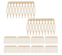 SMASOLO 20piezas Peinetas Laterales Francesas Accesorios para Peinados de Mujer Peine Ondulado Decorativo de Metal Pinzas para Cabello Vintage para Velo de Novia Dientes Finos Niñas