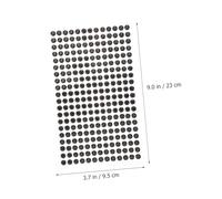 SMASOLO 234 Piezas Diamantes Acrílicos Adhesivos Negros para Manualidades Decoración DIY Pegatinas Rhinestone Autoadhesivas Strip para Coches Hogar Bicicletas