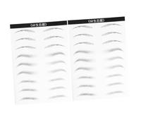 SMASOLO 2hojas Pegatinas Impermeables Para Cejas Efecto Pelo Parches Para Cejas Artificiales De Larga Duración Herramientas De Maquillaje Para Simulación