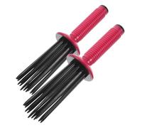 SMASOLO 2piezas Cepillos Rizadores de Aire Profesional Cepillo Rizador Esponjoso Antideslizante Peine Moldeador para Ondas Rizadas para Secado Secador Viajes