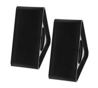 SMASOLO 2piezas Soporte De Micrófono Logotipo De Abs Fácil De Instalar Para Tv y Salas De Conferencias