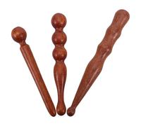 SMASOLO 3 Piezas Sandalwood Meridian Massage Sticks Wooden Sculpting Tools For Deep Tissue Muscle Relief And Body Contouring Therapy