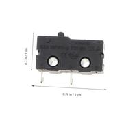 SMASOLO 30 piezas Microinterruptor de Límite con Contacto de Cobre para Horno Microondas Lavadora y Olla Arrocera Acción Rápida Snap Terminales Patas Sustituto Seguro y Color Aleatorio