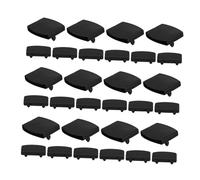 SMASOLO 36 piezas Soportes para Listones de Cama Negros de Plástico Conectores de Fijación para Marco y Reparación de Cama Compatibles con Listones de Madera y Sofá