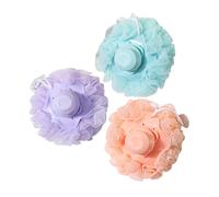 SMASOLO 3piezas Esponja De Baño Con Mango y Distribución Automática De Líquido Exfoliante y Suave Para Piel Sensible