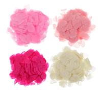 SMASOLO 4 Paquetes Relleno de Globos de Confeti Forma de Corazón Confeti de Papel Biodegradable para Decoración de Mesas de Bodas Fiestas Centros de Mesa de Bodas