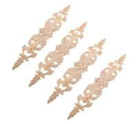 SMASOLO 4 Piezas Apliques Madera Maciza Decoración Muebles Estilo Europeo para Puertas Armarios DIY Decoración Muebles