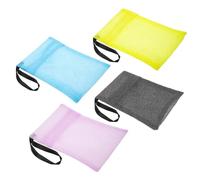 SMASOLO 4 piezas Bolsa para Barra de Jabón de Nailon Bolsa para Baño con Función Espumante Duradera y Multipropósito Colores Surtidos para Cuidado y Corporal