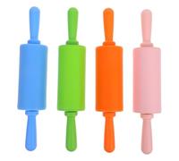 SMASOLO 4 piezas Rodillos de Colores para Manualidades Infantiles de Unidades Pequeño Rosa Azul Verde y Naranja Herramienta para Modelar Plastilina y Arcilla Actividades Creativas