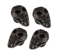 SMASOLO 4 Piezas tijeras de peluquero silenciador de tijera herramientas de barbero reemplazos de parachoques de corte parachoques de corte de pelo silenciador para visillos Metal Negro