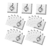 SMASOLO 40 Servilletas Cuadradas Decorativas Desechables Con Notas Musicales, Toallas De Mano Decorativas, Servilletas Para Fiestas Y Toallas
