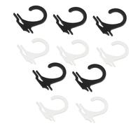 SMASOLO 400 Piezas Ganchos para Colgar Calcetines Prácticos y Duraderos Gancho Exhibidor de Plástico Transparente y Negro Organizador para Venta y Hogar