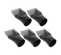 SMASOLO 5 Piezas Boquilla Peine Plástico para Secador de Pelo Accesorios Peinado para Rizos y Cabello Liso Peine Desenredante para Estilismo Profesional y Uso Doméstico