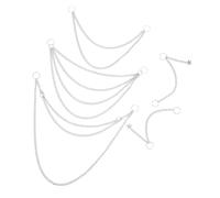 SMASOLO 5 Piezas Cadenas para Cabello Punk Metálicas para Mujer de Accesorios Trenzados Ligeros para Coletas y Peinados Joyería de Cabeza para Hip Hop y Eventos Diarios