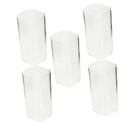 SMASOLO 5 piezas de Vidrio de Borosilicato Resistentes al Calor para Cócteles Café y Jugos Diseño Transparente y Elegante para Uso Doméstico y Bares
