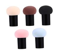 SMASOLO 5 piezas Unidades Esponjas Maquillaje Forma Polvo Facial Aplicador Multifunción para Base y Colorete Uso Seco y Húmedo Colores Surtidos
