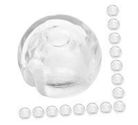 SMASOLO 50 Piezas Transparent Vertical Blind Chain Stops Beaded Chain Fixers For Roller Shades Lightweight and Practical Blind Parts Secure Beads Stability Accessories