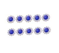 SMASOLO 50piezas Adornos De Flores Abs Para Manualidades y Decoración De Tocados Embellecedores De Color Azul Para Diademas y Accesorios