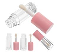 SMASOLO 5piezas Tubos Vacíos De Brillo Labial Con Varita Envases De Brillo Labial Tubos De Vacíos Para Bálsamo Aceite Uso Maquillaje