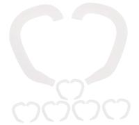 SMASOLO 6 pares Corrector Orejas Niña Soporte Auricular Externo para Orejas Prominentes Seguro para Corrección Auricular Infantil Color Blanco