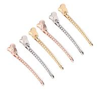 SMASOLO 6 Piezas Clip de Pinza de Metal Pinzas Cabello Pinzas de Aleación para Peinar para Crear Rastas Moños DIY y Manualidades