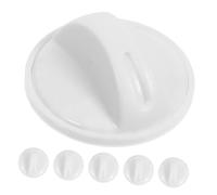 SMASOLO 6 piezas Perilla Blanca para Lavadora y Secadora Repuesto Temporizador Control Giratorio Compatible Selector Multifunción Duradero y Fácil Uso