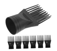 SMASOLO 7 Boquillas Para Secador De Pelo Accesorios Para Secador De Pelo Boquilla Cepillo Peine Peine Para Peinar El Cabello Color Negro